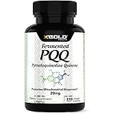 X Gold Health PQQ, pyrroloquinoline Quinone, 20 mg, Promotes The Growth of New Mitochondria, Gluten-Free, Non-GMO, Vegetarian, 120 Capsules