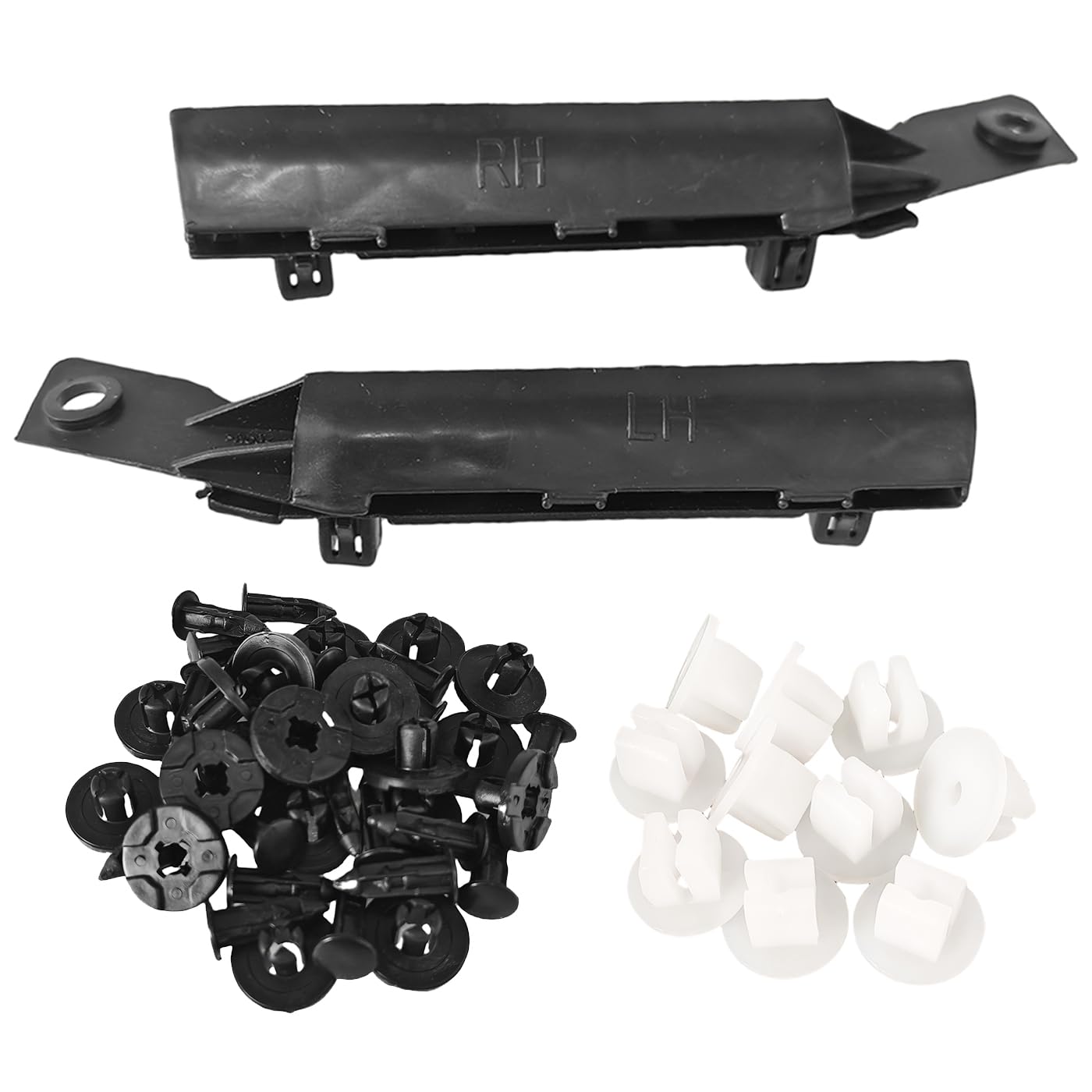 Photo 1 of 1 Pair Passenger And Driver Side Front Bumper Bracket Mounting Support Cover Molding Trim With Grommet Clips & Bumper Cover Retainers Kit Fit for 2007-2012 Nissan Versa Replace 62225-EM30A 62224-EM30A