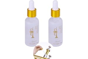 DANCHET 2 pcs Synthetic Piston Valve Oil for Trumpet,Tuba and Brass Instruments 1.02 fl.oz/30ml/pcs