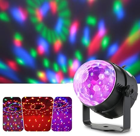 lixada bola discoteca luces rgb led mini crystal magic bola giratoria efecto led escenario luces para ktv navidad fiesta boda discoteca dj