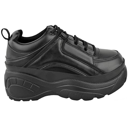 white high platform trainers