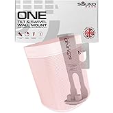 Sound Bass ONE, GEN 2, ONE SL, Play:1 Wall Mount Bracket, White, Single | Compatible with Sonos ONE, ONE Gen 2, ONE SL &amp; PLAY1 Speaker, Tilt &amp; Swivel, Single (1pc), Designed In The UK