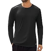 Angel season Men's Rash Guard Shirts UPF 50+ Long Sleeve Swim Shirts Quick Dry UV Sun Protection Lightweight