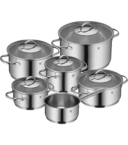Amazon.com: WMF 6-Piece Saucepan Set Astoria Pouring Rim, Glass
