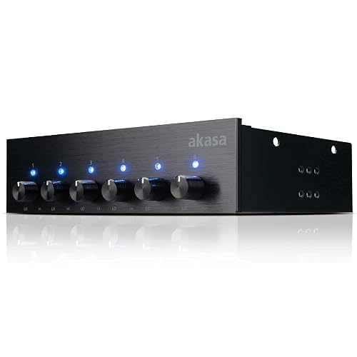 Speed Control Front Akasa FC.SIX | 6 Channel PC Fan Controller | Fan Speed Control Front ...