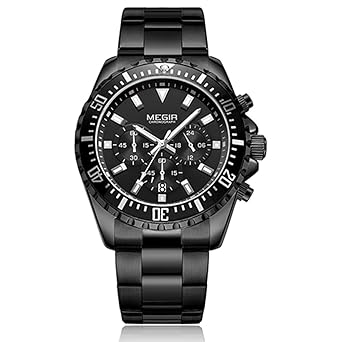 Megir Luxus Designer Edelstahl Herren Uhren Chronographen Sport 30M Wasserdicht Datum Kalender Männer Armbanduhr Mode Geschäf