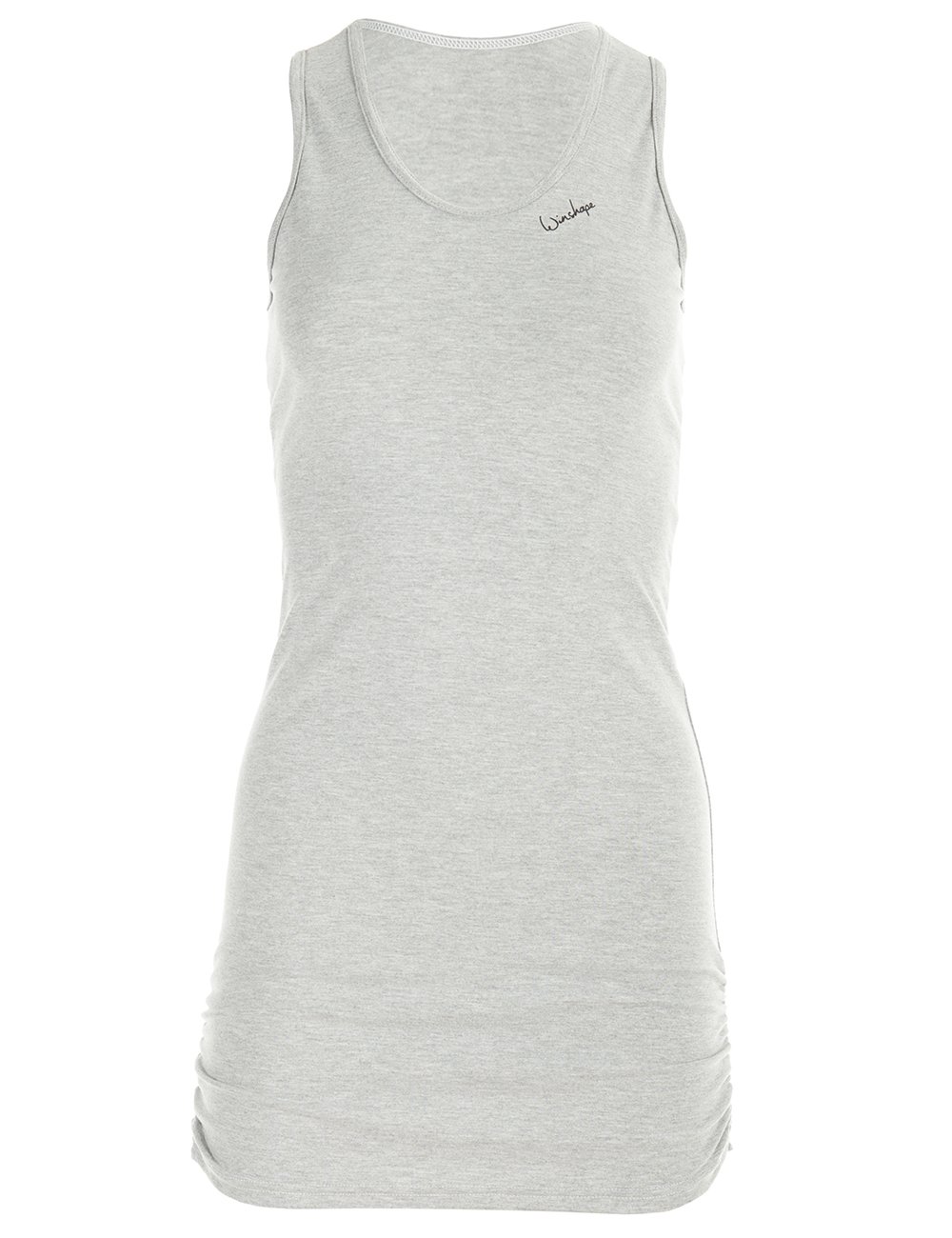 WINSHAPE Women's Fitness Casual Long Top WTR15 with Side Ruffles, Slim Style