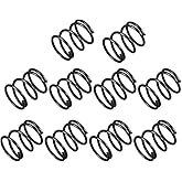 uxcell Compression Spring - 1.2mm Wire Dia, 13mm OD, 15mm Free Length Spring Steel Extension Spring,Black,10Pcs