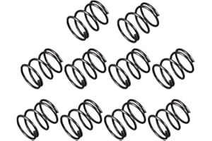 uxcell Compression Spring - 1.2mm Wire Dia, 13mm OD, 15mm Free Length Spring Steel Extension Spring,Black,10Pcs