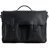 VELEZ Leather Messenger Bag for Men and Women | Vintage Briefcase for 17 inch Laptop | Work Bag Crossbody Laptop Bag
