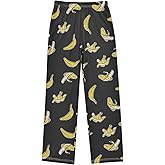 Dallonan Boy's Pj Pants Long Sleep Bottoms Elastic Waist with Pockets 6-14 Years