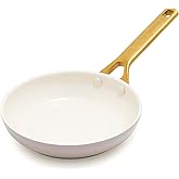GreenPan Nonstick Reserve Pro 8" Frying Pan, NSF Certified Ceramic, Hard Anodized PFAS-Free Skillet, Stainless Steel Handles, Oven & Dishwasher Safe, Oyster Gray