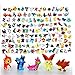24 Pocket Monster Figures - Mini Cake Topper Toys - Pikachu Guaranteed + 12pc Poke Bracelet by JUSTINE