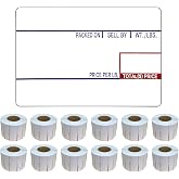 VisionTechShop LST-8010 Printing Scale Label, 58 x 40 mm, UPC 12 Rolls of 700 Labels