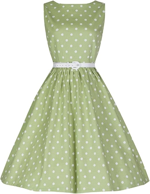 Robe Lindy Bop Femme - Taille UK 8 - Multicolore - Longueur Midi - Neuf Avec étiquettes - Style Vintage