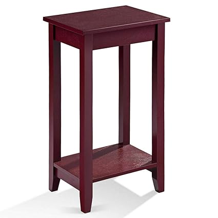 Amazon Com Red Brown Color Tall End Table Coffee Stand