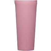 Corkcicle Classic Tumbler - Keeps Drinks Cold for 9 Hours &amp; Hot for 3 - Triple-Insulated Stainless Steel - Holiday Tumbler Gift - 24 oz - Desert Rose