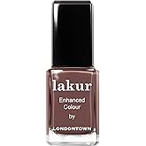 LONDONTOWN lakur Brown Nail Polish, Gel-Like Shine, Long-Lasting Color, Strengthens & Hydrates Nails, 0.4 Fl Oz