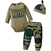 Newborn Infant Baby Boy Clothes Long Sleeve Romper + Pants + Hat 3PCS Outfits Set