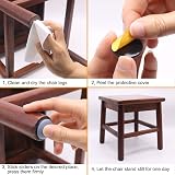 GINOYA Teflon Furniture Sliders 20pcs 25mm Grayish Blue Glide Chairs view 4
