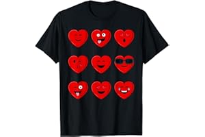 MR BEN VALENTINES DAY Valentines Day Silly Faces Hearts Funny Boys Girls T-Shirt