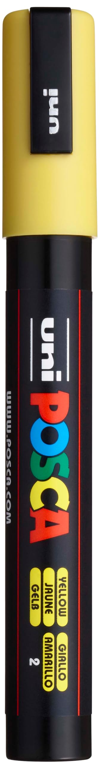 Uni-Ball poscyell5m Posca Medium Bullet Tip Marker - Yellow