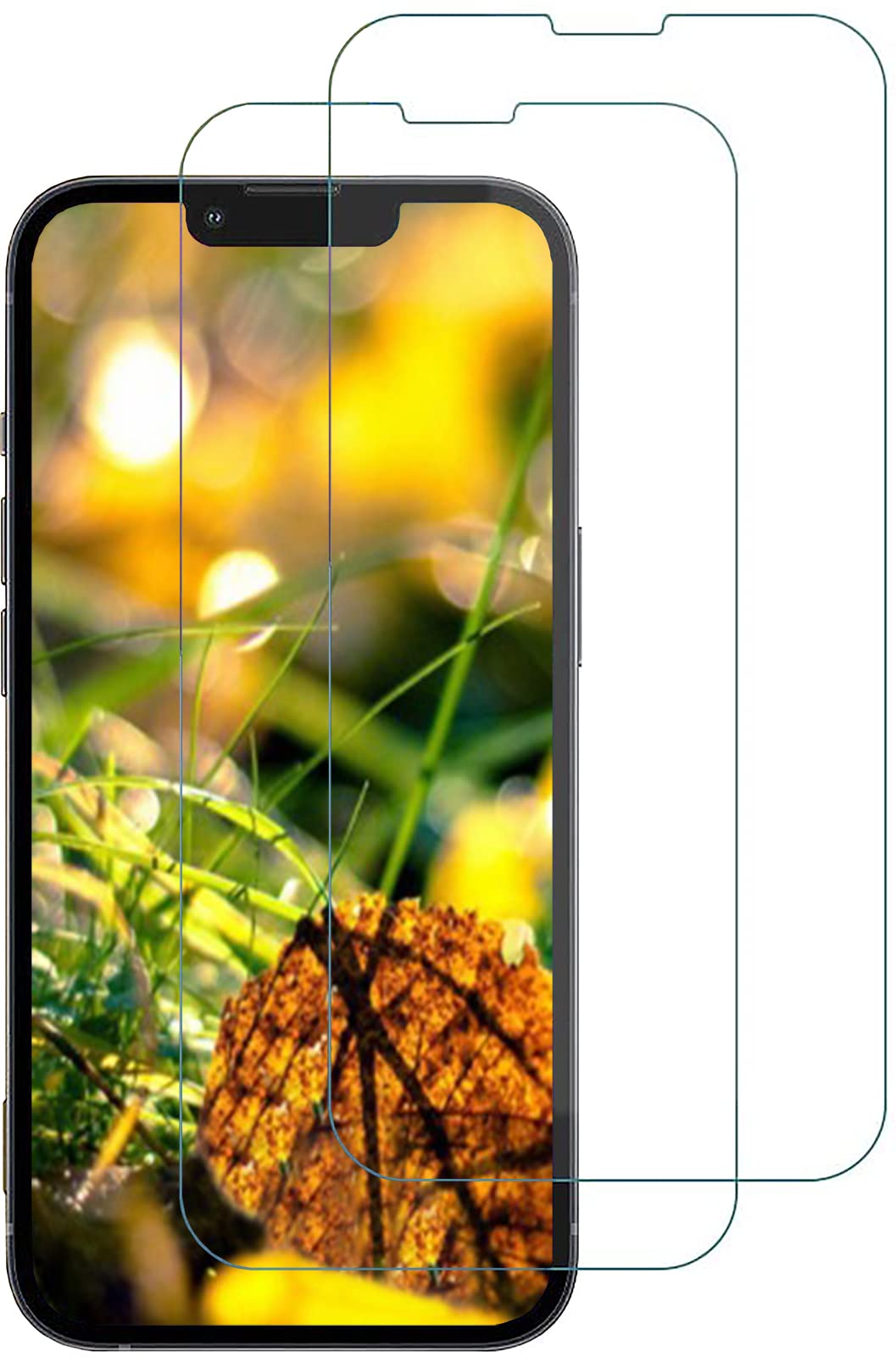 AntilaTech Pack of 2 Tempered Glass Screen Protectors Compatible with iPhone 13 Pro Max - Case Friendly, Touch Sensitive and Bubble Free Installation