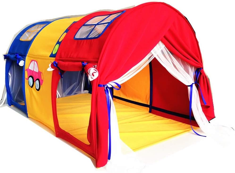 Play tents Children's Tunnel for 100cm In Width, Loft Bed Tent for Boys