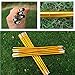 Azarxis Tent Pole Repair Kit Splint Support Kit Replacements Aluminum Rod Adjustable Replacement Poles Accessories for Camping Hiking Backpacking Tent - Pack of 2 (Gold - 13.25ft)