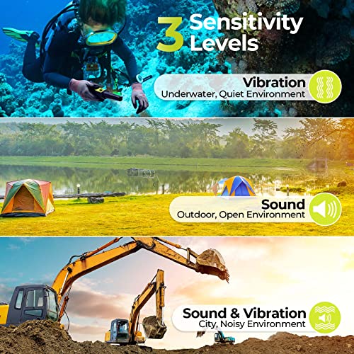 RM RICOMAX Metal Detectors Pinpointer, Lightweight & Portable, Waterproof Handheld Pinpointer, with Belt Holster Treasure Hunting Tool Accessories, Buzzer Vibration Metal Detectors for Gold Sliver