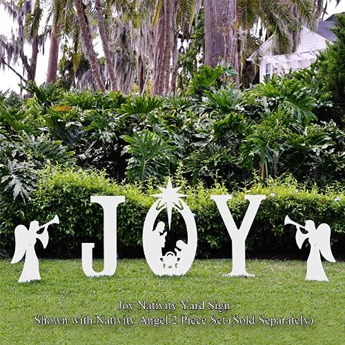 Teak Isle Christmas Joy Nativity Yard Sign Pricepulse