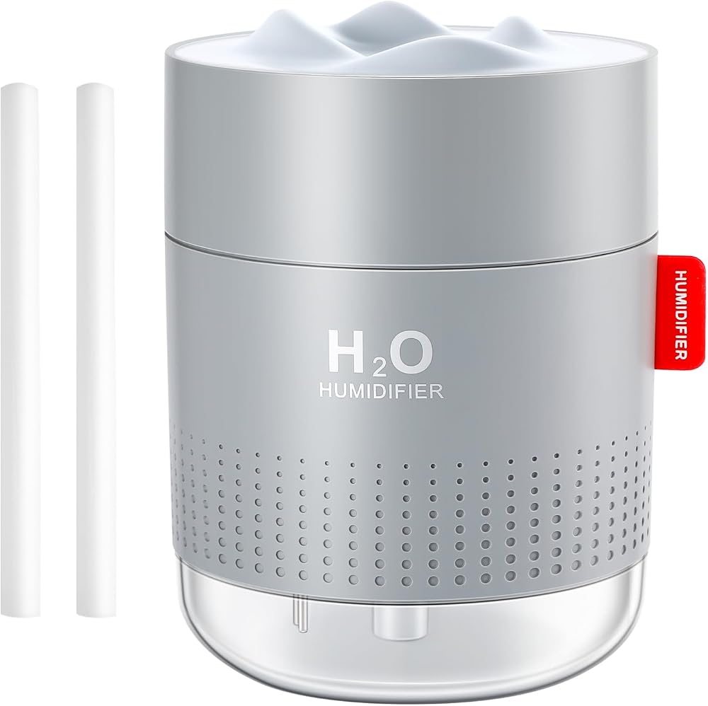 Vintoney Humidifier 500ml Cool Mist Night Light USB Quiet Auto-Off
