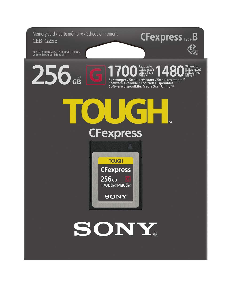 Sony CEB-G256 256GB Ultra Speed CFexpress Memory Card 1700MB/s Read/1480MB/s