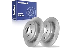 AUTO SHACK AutoShack 12" (304.7 mm) Rear Solid Brake Rotors Replacement for 2005-2016 Honda CR-V 2007-2018 Acura RDX 2-PC Set