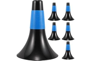 Gogogmee 6pcs Agility Training Cones for Soccer Football Basketball Plastic Sports Markers for Skill