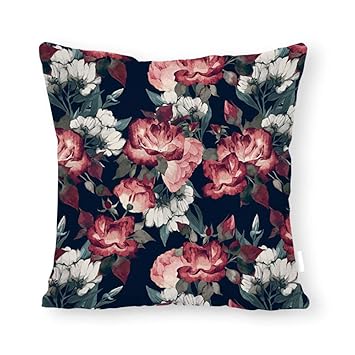 Amazon Com Cicidi Decorative Throw Pillow Cushion Cover Deep Red