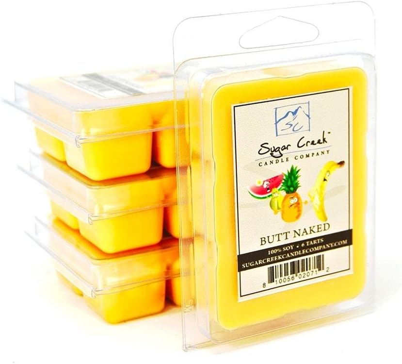 | Butt Naked (Piña Colada) | 100% Natural Soy Wax, Non-Toxic | Made in USA | (6 Tarts / Wax Melts)