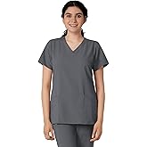 Wink Scrubs for Women, W123, Classic V-Neck Tops with 2 Pockets