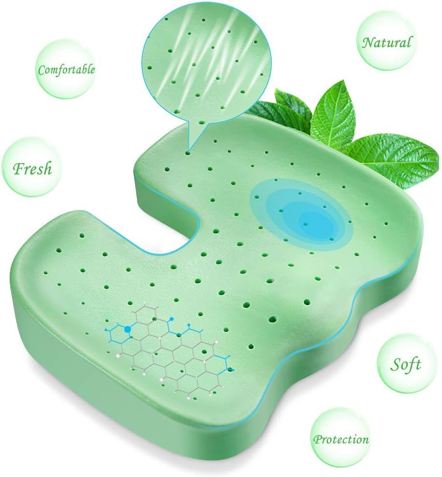 OVEYNERSIN Seat Cushion for Office Chair, Comfortable Desk Chair Cushion, 100% Pure Memory Foam Car Seat Cushion - Image 3