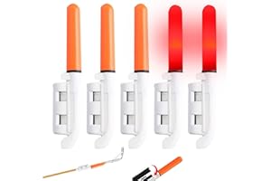 Fishing Glow Sticks 5pcs Large Led Glow Sticks for Fishing Bite Alarm Waterproof Fishing Rod Light Not Fall Off Rod Tip Glow 