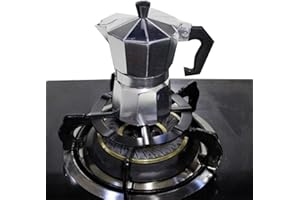 KAKALOTE Gas Hob Ring Reducer, Non Slip Gas Ring Reducer for Kitchen Moka Pot Coffee Pot(13.3cm/5.24in)