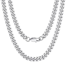 Stainless Steel Necklace for Men 26 inch 6MM Mens