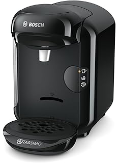 Bosch TAS1402 Tassimo Vivy 2, Cafetera automática de cápsulas, diseño compacto, 1300 W, color negro