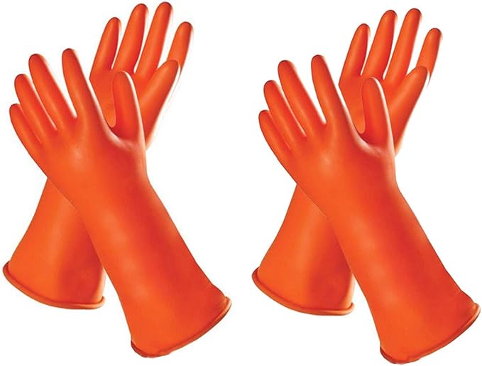Raindrop World Cleaning Rubber Hand Gloves Kitchen Washing Toilet