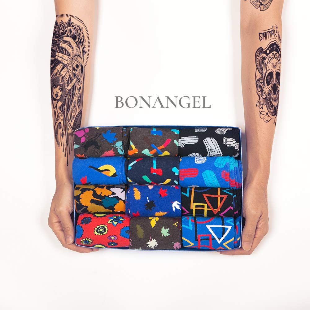 Dress Socks for Men & Women,Colorful Funny Crazy Novelty Fun Dress Socks Pack by Bonangel,Cool Pattern Crew Socks With Gift Box(Crocodile)