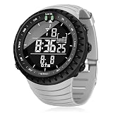PALADA Men's Digital Sports Watch Waterproof Tactical Watch with LED Backlight Watches for Men (Yellow)