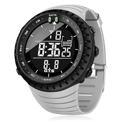 PALADA Men's Digital Sports Watch Waterproof Tactical Watch with LED Backlight Watches for Men (Yellow)