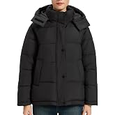 Women's Puffer Jacket, 2026 Trendy Winter Coat with Removable Hood | 3 Pockets, Water-Repellent, Windproof Cuffs, Ultra Soft Breathable Warm Coat, True-to-Size Fit for Commuting &amp; Travel