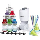 Hawaiian Shaved Ice S900A Shaved Ice and Snow Cone Machine with 6 Flavor Syrup Pack and Accessories