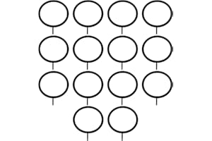 SMLBJUTE 14 Pack Curtain Rings with Eyelets Metal Drapery Ring for Curtain Hook Pins (Black,1.5 inch Inner Diameter)